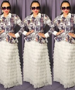 Social Butterfly Collection New Arrivals High Fashion Faces Button Down High Low Top