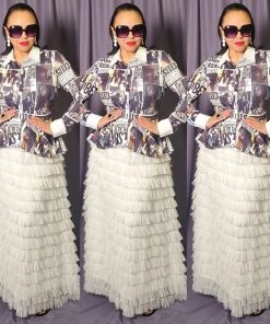 Social Butterfly Collection New Arrivals High Fashion Faces Button Down High Low Top