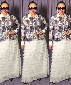 Social Butterfly Collection New Arrivals High Fashion Faces Button Down High Low Top