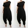 Social Butterfly Collection New Arrivals Two Piece Black Harem Pant Set