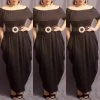 Social Butterfly Collection New Arrivals Beautiful Black Off The Shoulder Maxi Dress