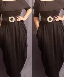Social Butterfly Collection New Arrivals Beautiful Black Off The Shoulder Maxi Dress
