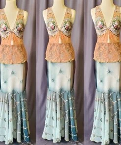 Social Butterfly Collection Vintage Lace Fitted Top Sale