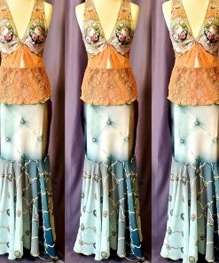 Social Butterfly Collection Vintage Lace Fitted Top Sale