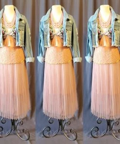 Social Butterfly Collection Sale Light Pink Pleated Tulle Skirt 12 Social Butterfly Collection Sale Light Pink Pleated Tulle Skirt