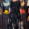Social Butterfly Collection New Arrivals Tie Dye Print Long Maxi Handkerchief Dress